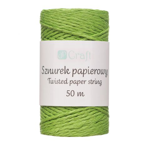 Sznurek papierowy dpCraft skręcany Zielony, 50m